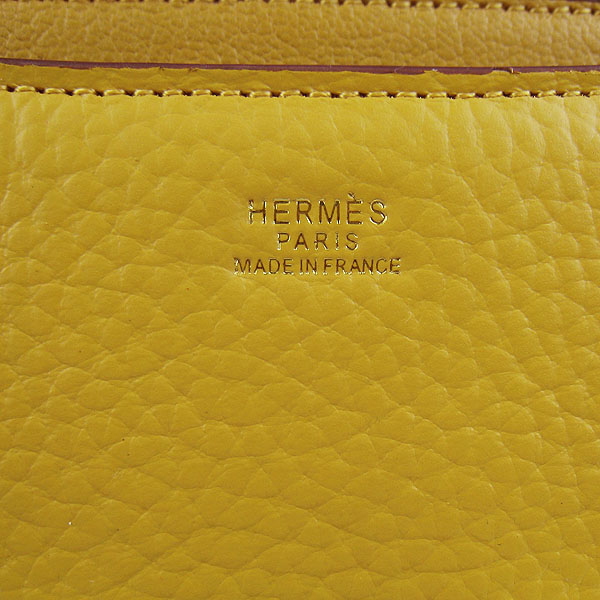 7A Hermes Constance Togo Leather Single Bag Yellow Gold Hardware H020 - Click Image to Close